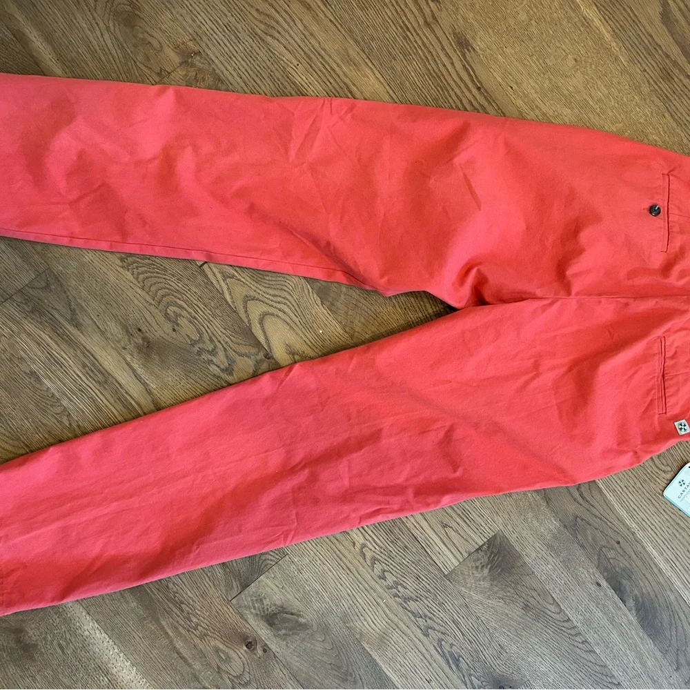 NEW Castaway Nantucket Island Pants 32x32 Harbor Chino Stretch Twill coral NWT - Picture 5 of 5